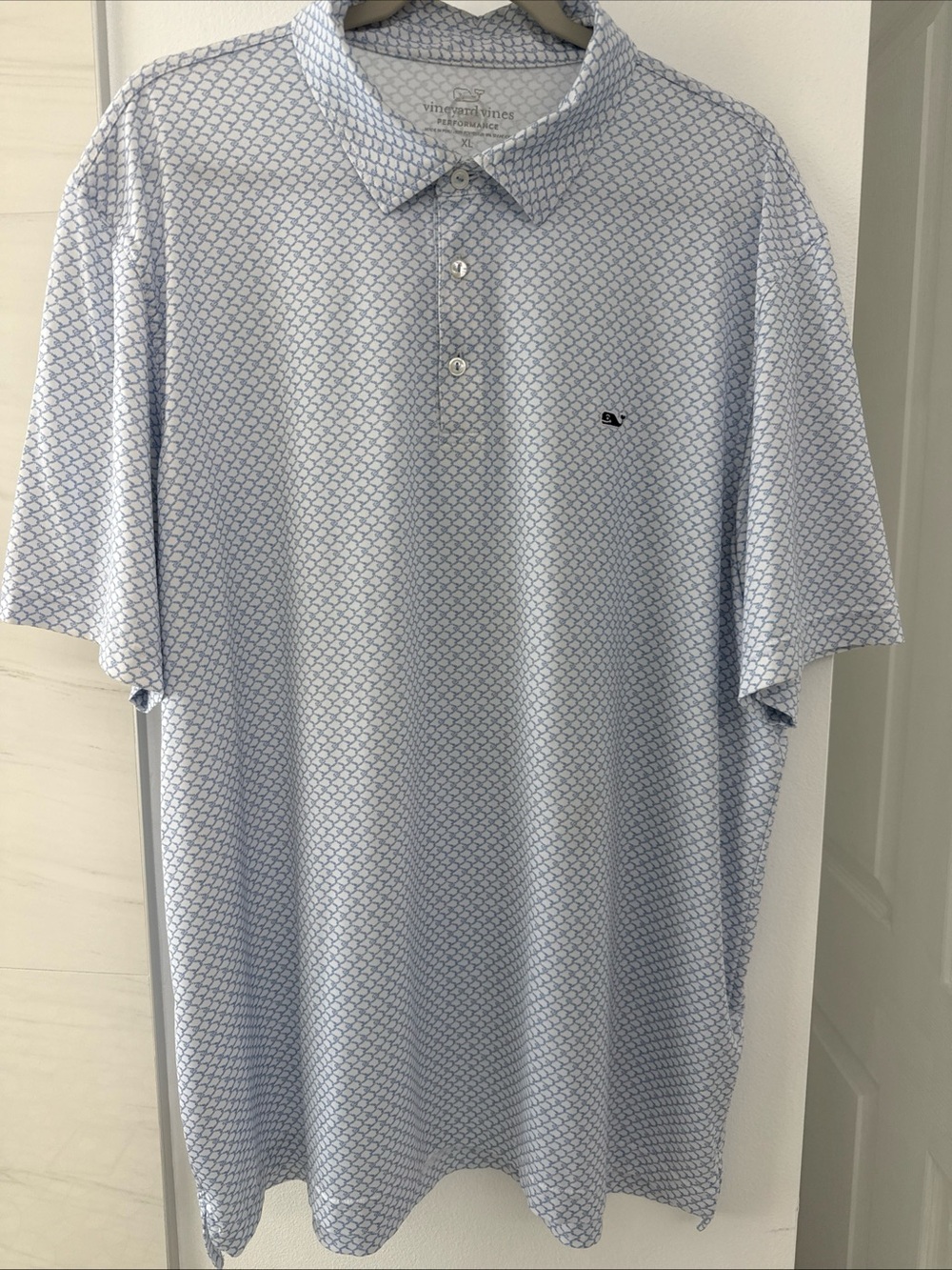 Vineyard Vines Performance Polo Baby Blue Shirt XL Men’s